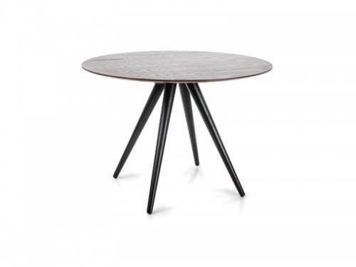 Стол круглый EFISIO Signal орех черный